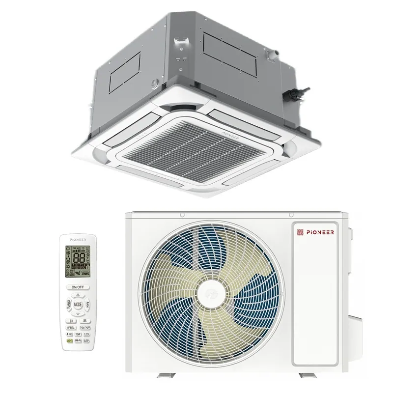 Кассетный кондиционер (сплит-система) Pioneer KFCI18GV / KONI18GV с зимним комплектом (-40)