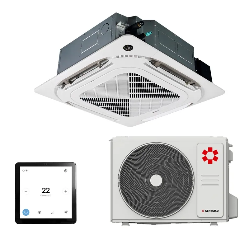 Инверторный кассетный кондиционер (сплит-система) Kentatsu KSVB70HZRN1W / KSUNB70HZRN1