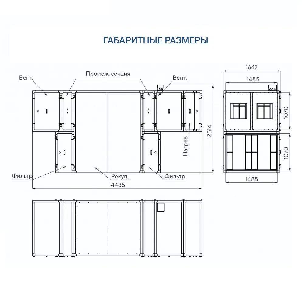 Приточно-вытяжная установка Turkov Zenit HECO S 12600 39E