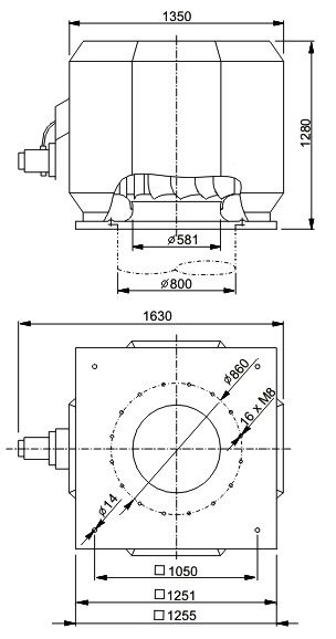 Изображение для товара Systemair DVV 800D4-XL/F400