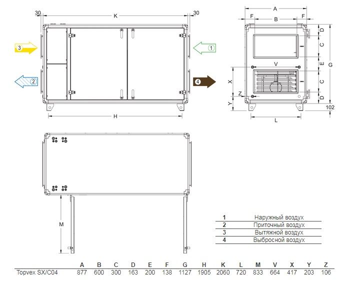 Изображение для товара Systemair Topvex SX/C04 EL-L