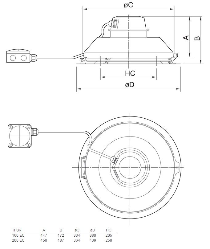 Изображение для товара Systemair TFSR 160 EC Sileo Black