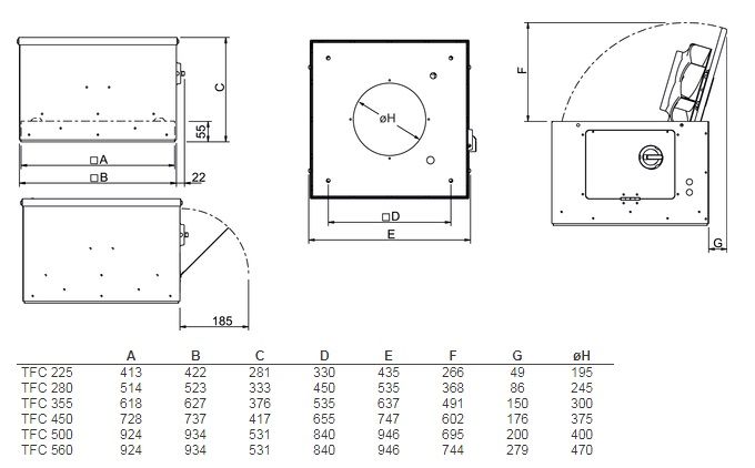 Изображение для товара Systemair TFC 450 S Sileo Red