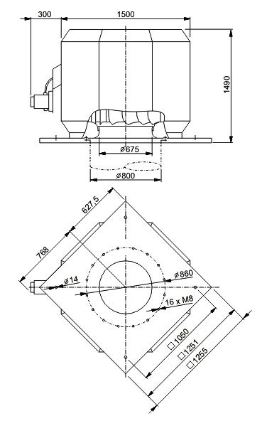 Изображение для товара Systemair DDVV 1000D6-8-XL