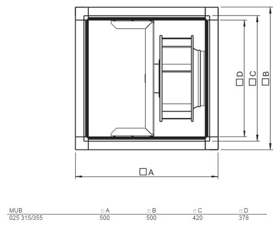 Изображение для товара Systemair MUB 025 315EC sileo