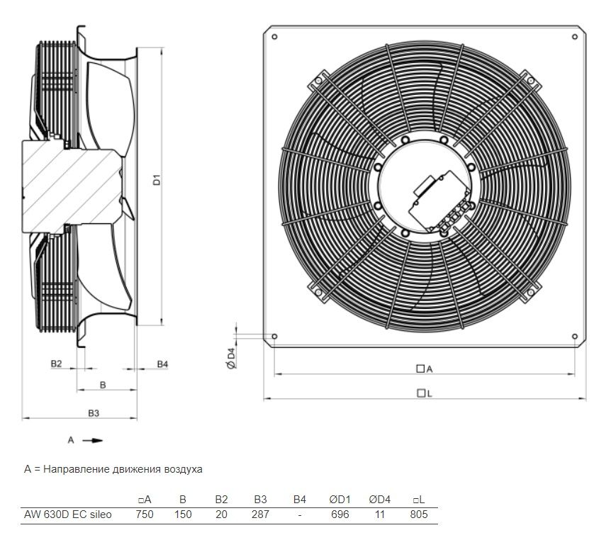 Изображение для товара Systemair AW 630D EC sileo