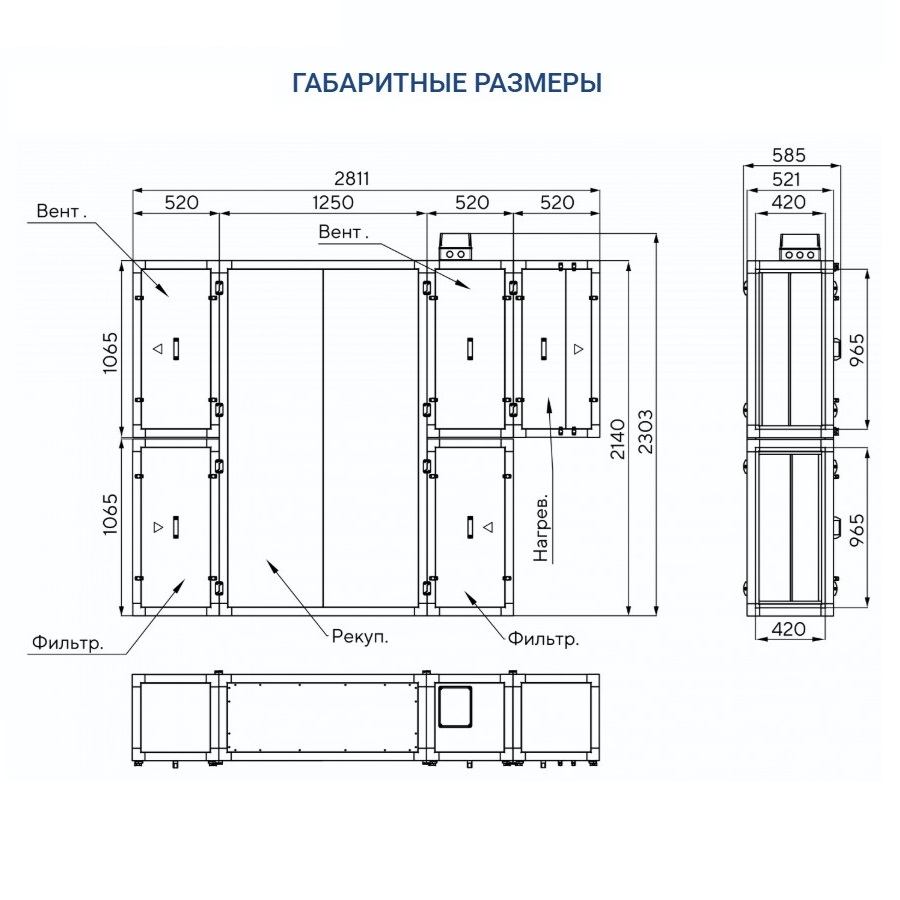 Приточно-вытяжная установка Turkov Zenit Standart S 3050 21E