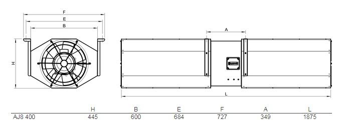 Изображение для товара Systemair AJ8 400-2/4-TR