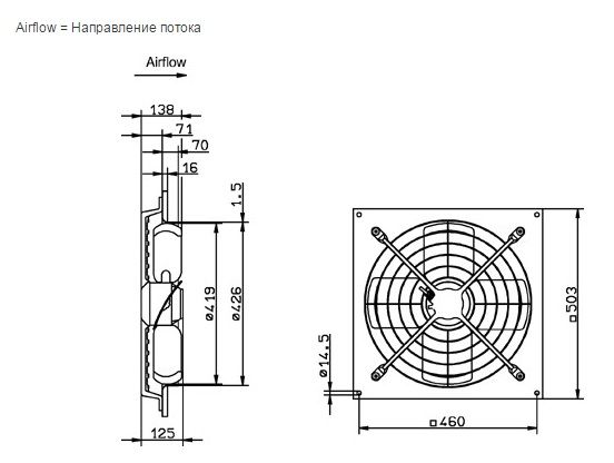 Изображение для товара Systemair AW 420 D4-2-EX