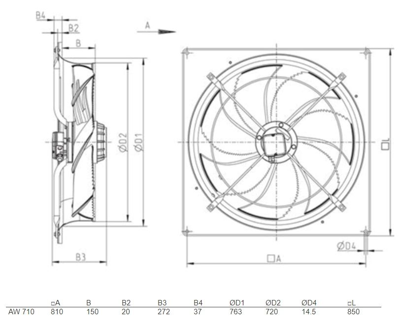 Изображение для товара Systemair AW 710E6 SILEO