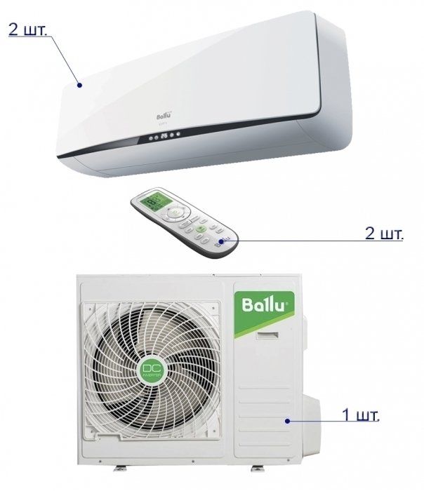 Изображение для товара Ballu B2OI-FM14HN1 / BSEI-07HN1x2