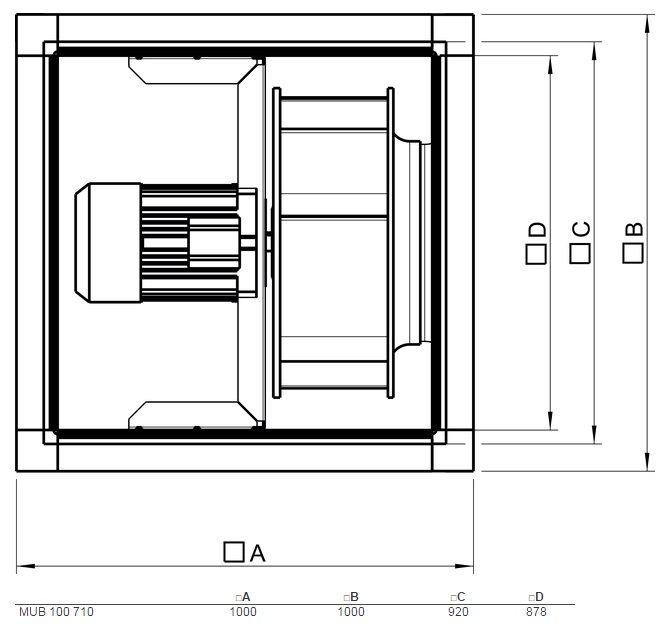 Изображение для товара Systemair MUB 100 710DV sileo