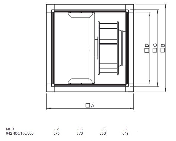 Изображение для товара Systemair MUB 042 450EC-K