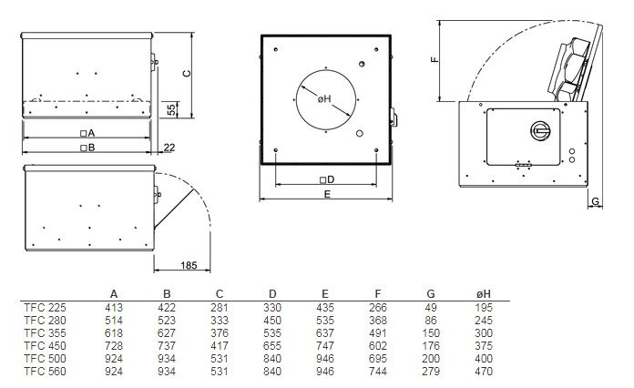 Изображение для товара Systemair TFC 355 S Sileo Red