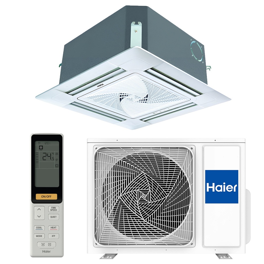 Инверторный кассетный кондиционер (сплит-система) Haier AB35S2SC1FA / 1U35S2SM4FA
