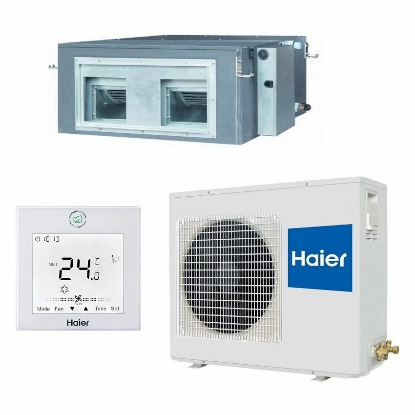 Инверторный канальный кондиционер (сплит-система) Haier AD160S2LM1FA / 1U160S1LN1FB