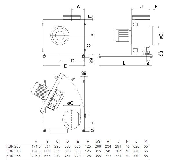 Изображение для товара Systemair KBR 315E4