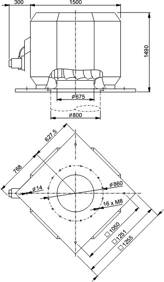 Изображение для товара Systemair DVV 1000D4-XM