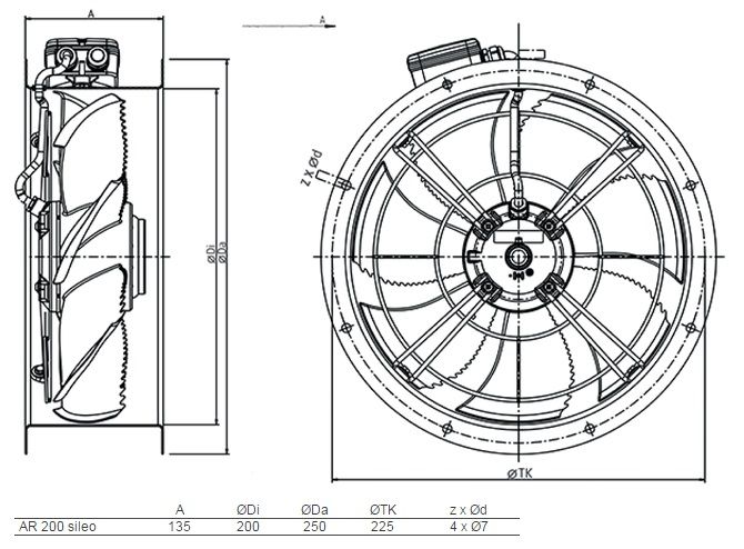 Изображение для товара Systemair AR 200E4 SILEO
