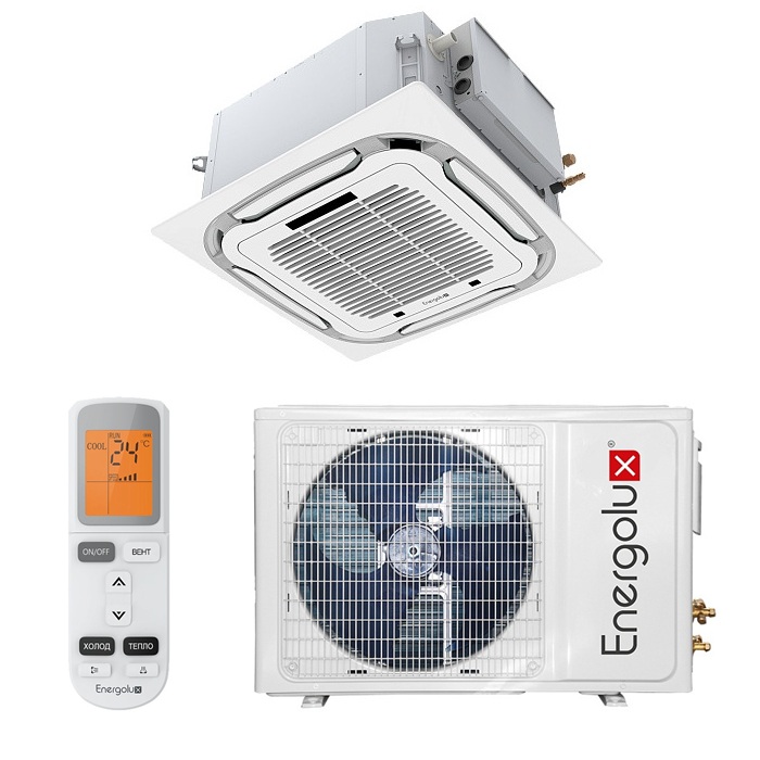 Инверторный кассетный кондиционер (сплит-система) Energolux ESAC18C7_AR1 / ESAU18U7_AR1