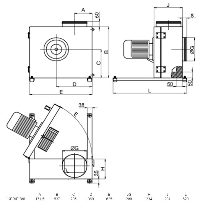 Изображение для товара Systemair KBR/F 280D2-4