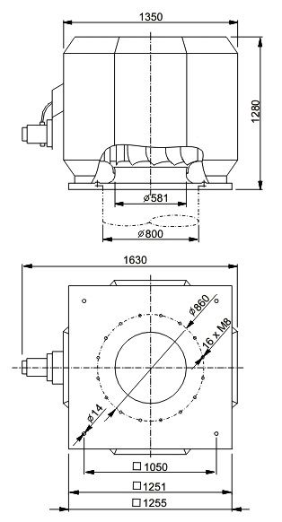 Изображение для товара Systemair DVV 800D4-6-XL/F400
