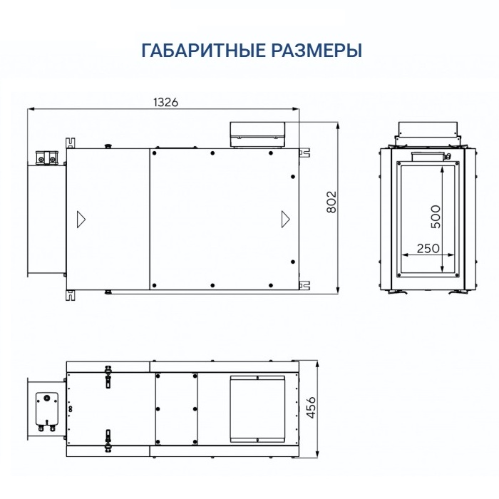 Приточная установка Turkov Capsule 2100 H E 30 кВт