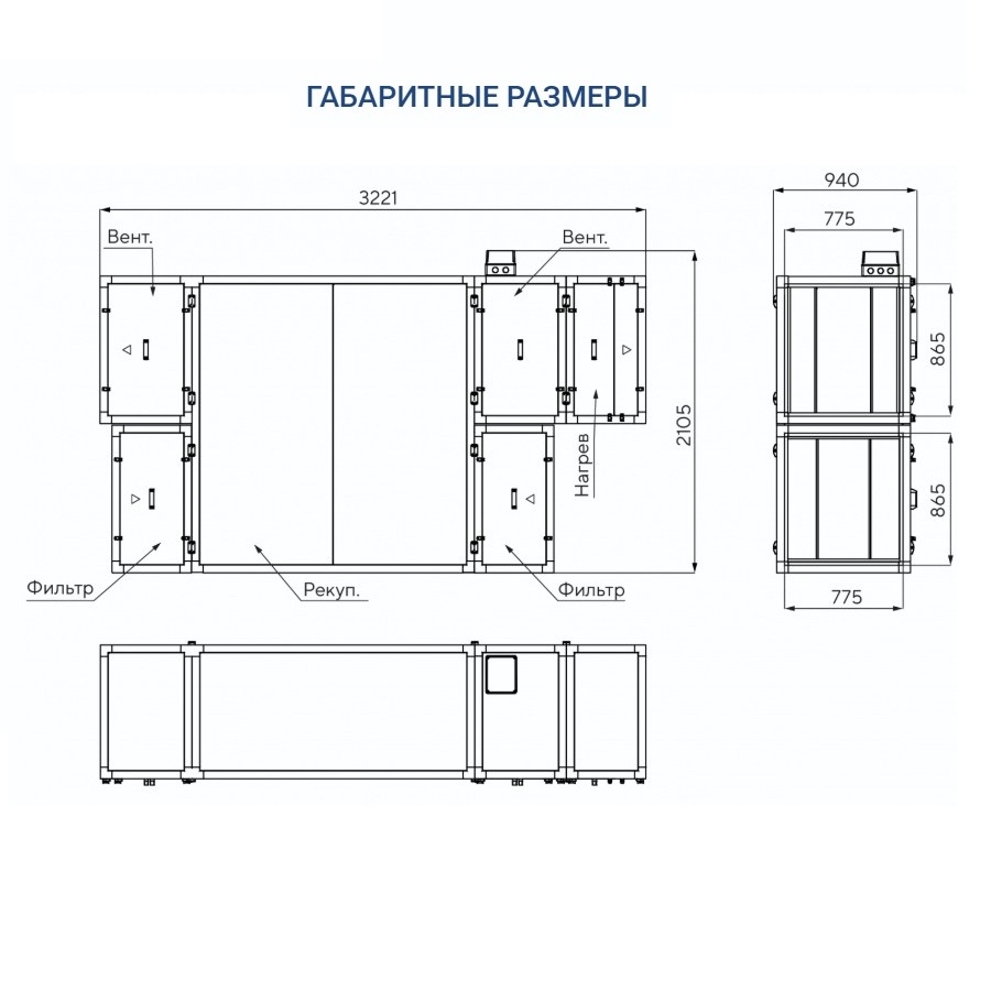 Приточно-вытяжная установка Turkov Zenit HECO S 5100 18E