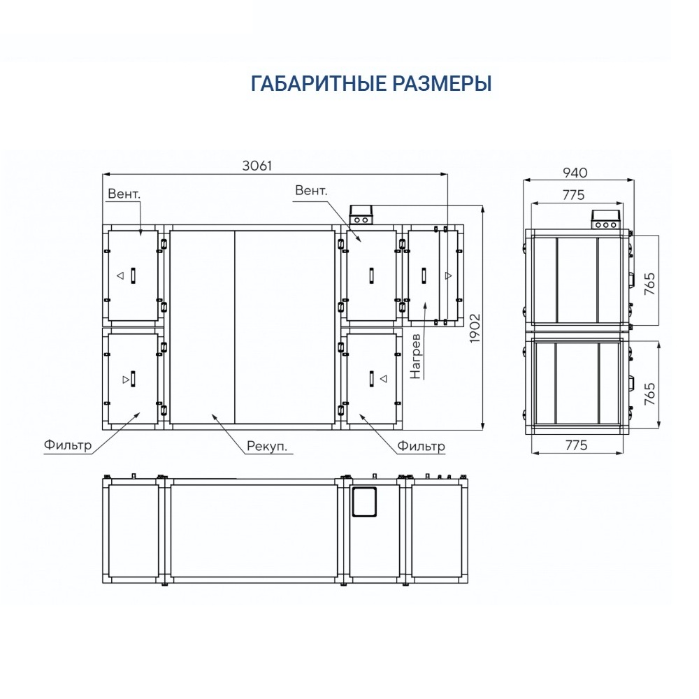Приточно-вытяжная установка Turkov Zenit HECO S 4100 18E