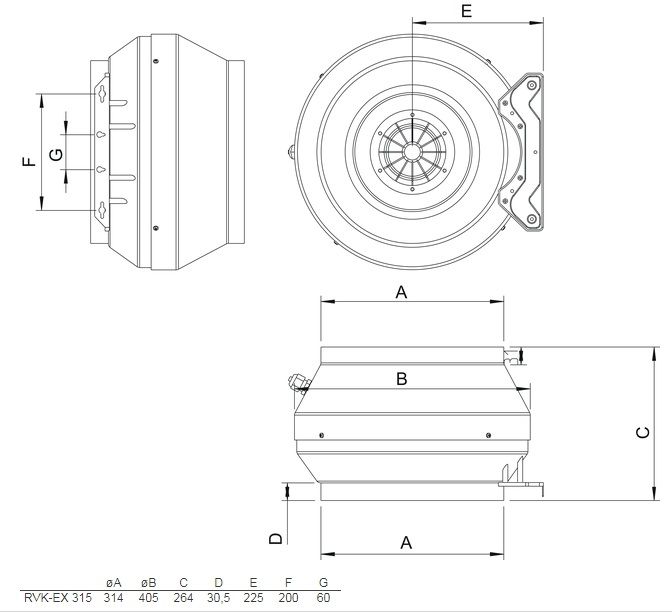 Изображение для товара Systemair RVK-EX 315D4
