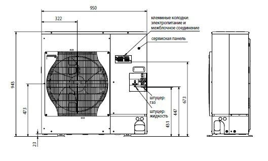 Наружный блок сплит-системы Mitsubishi Electric PUHZ-ZRP60VHA
