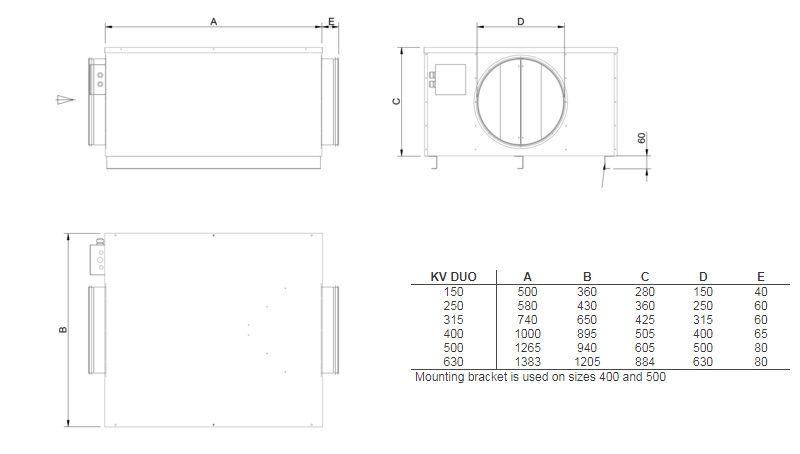 Изображение для товара Systemair KV DUO 500 EC