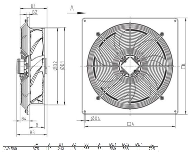 Изображение для товара Systemair AW 560E4 SILEO