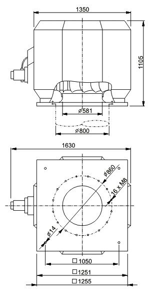 Изображение для товара Systemair DVV 800D4-XS/F400