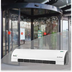 Обзор и преимущества применения воздушных завес для входных групп в магазинах и торговых центрах