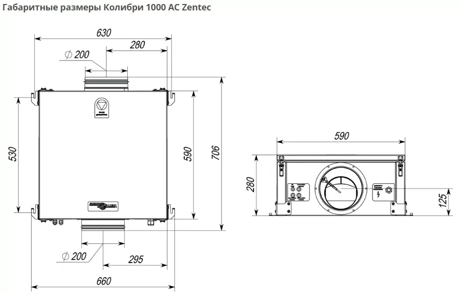 Приточная установка VentMachine Colibri 1000 AC Z3