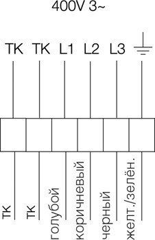 Схема подключения вентилятора Systemair KT 40-20-4