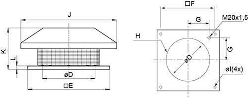 Размеры Systemair DHS 560DS SILEO