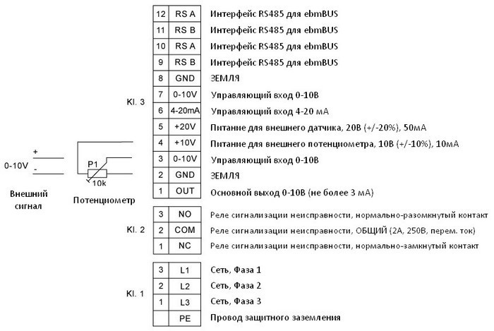 Схема подключения вентилятора Systemair DVCI 630-S